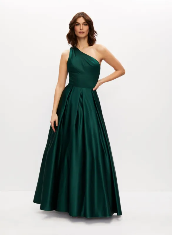 One-Shoulder Satin Ball Gown sold by Melanie Lyne