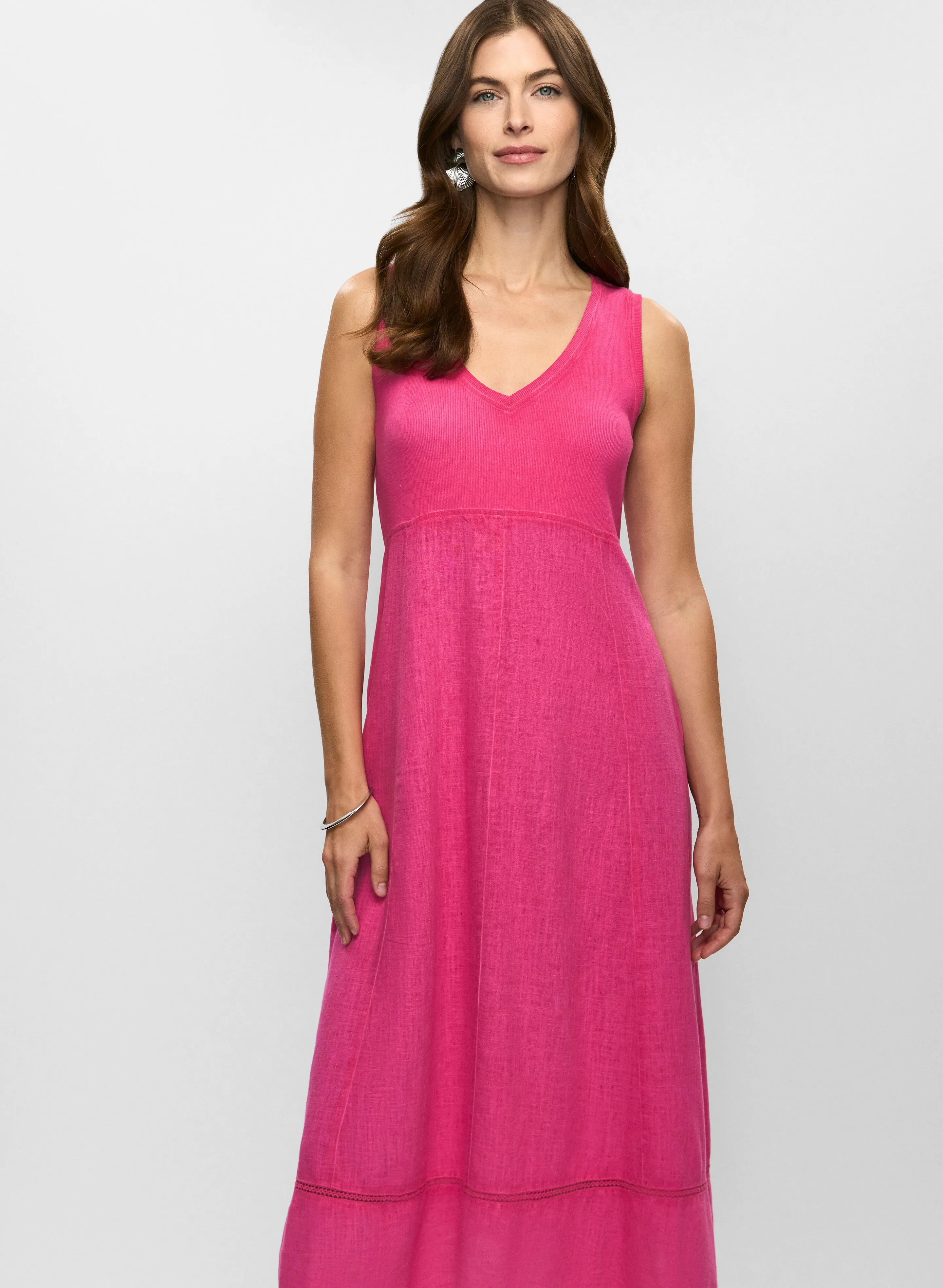 Sleeveless Linen-Blend Dress sold by Melanie Lyne product image thumbnail 3