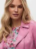 Vex - Zipper Trim Faux Suede Jacket sold by Melanie Lyne