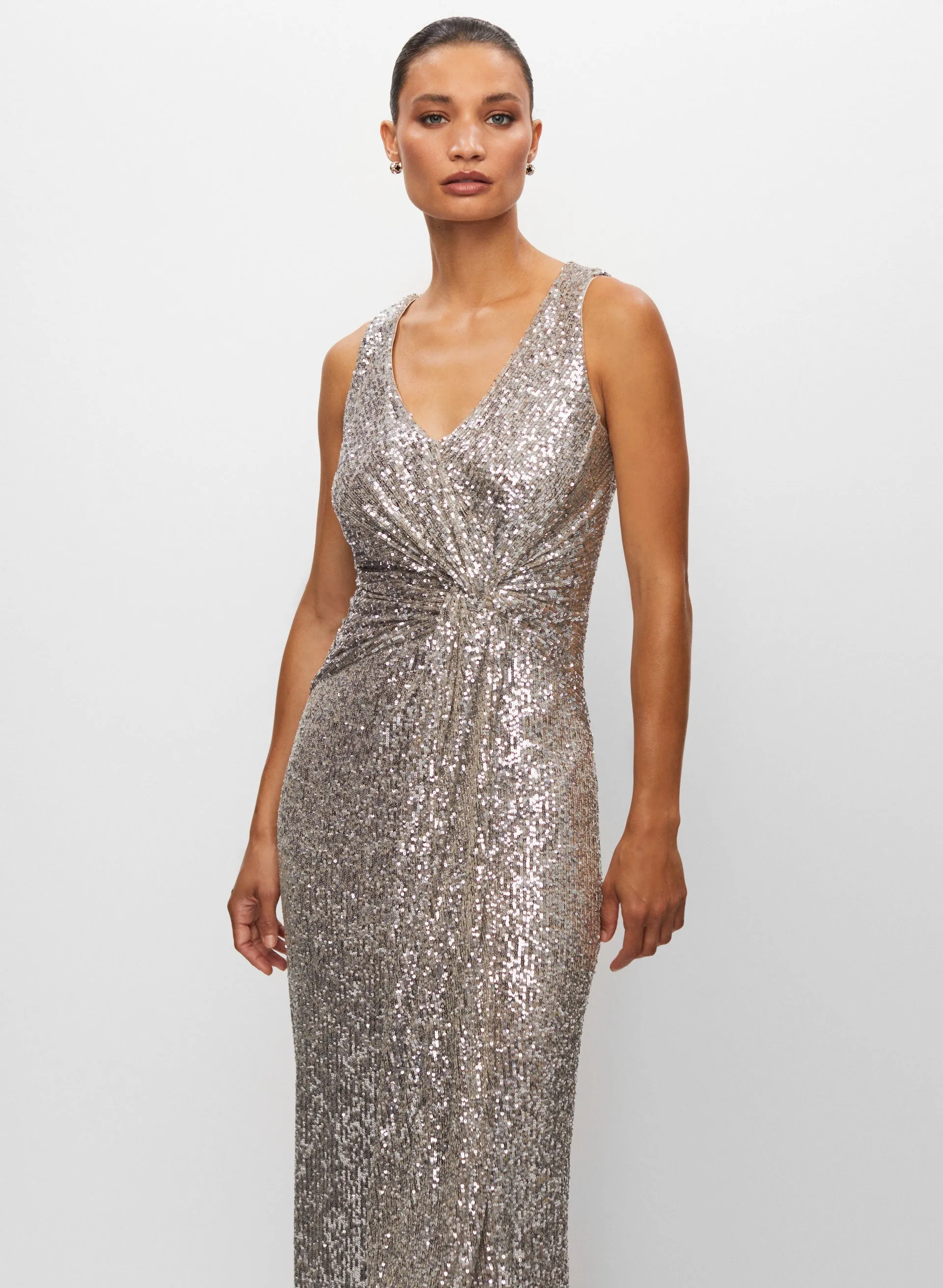 Joseph Ribkoff - Knot Detail Sequin Dress sold by Melanie Lyne product image thumbnail 5