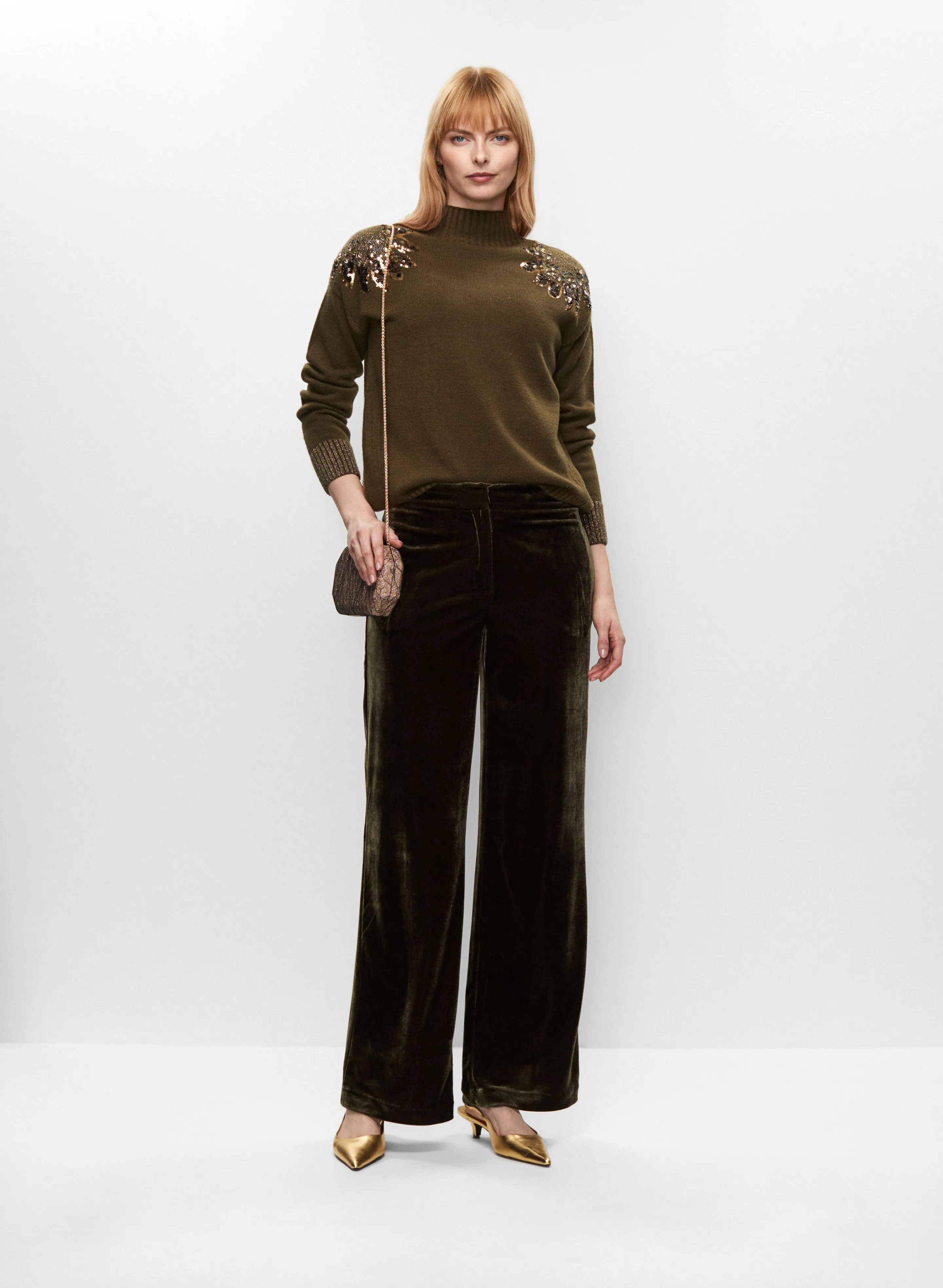 Embellished Sweater & Velour Pants sold by Melanie Lyne
