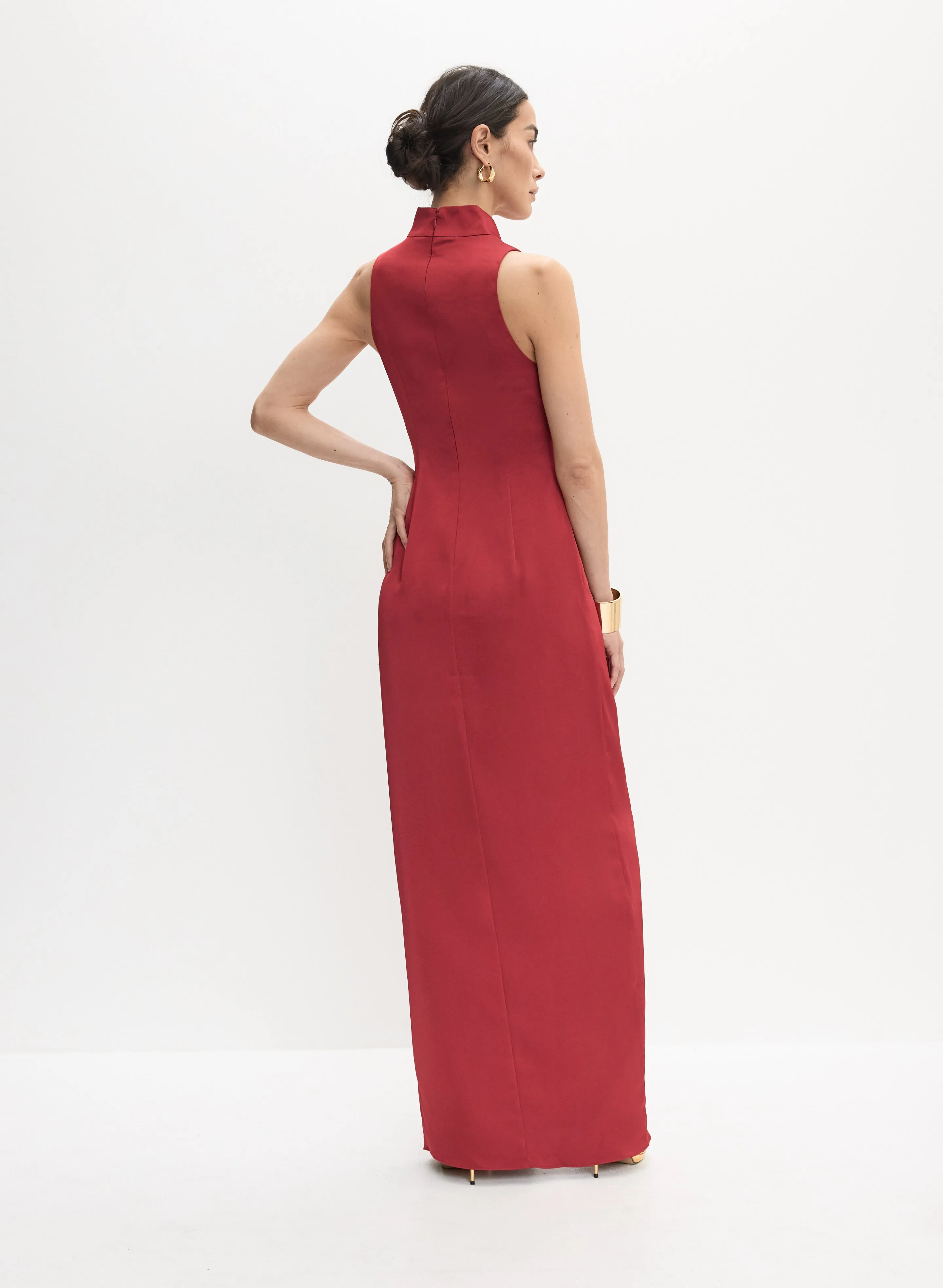 Knotted Waist Satin Dress sold by Melanie Lyne product image thumbnail 4