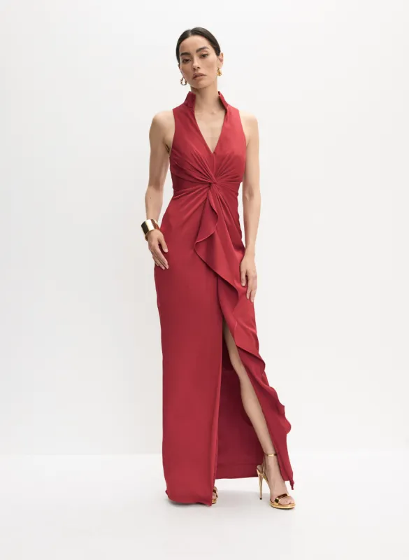 Knotted Waist Satin Dress sold by Melanie Lyne