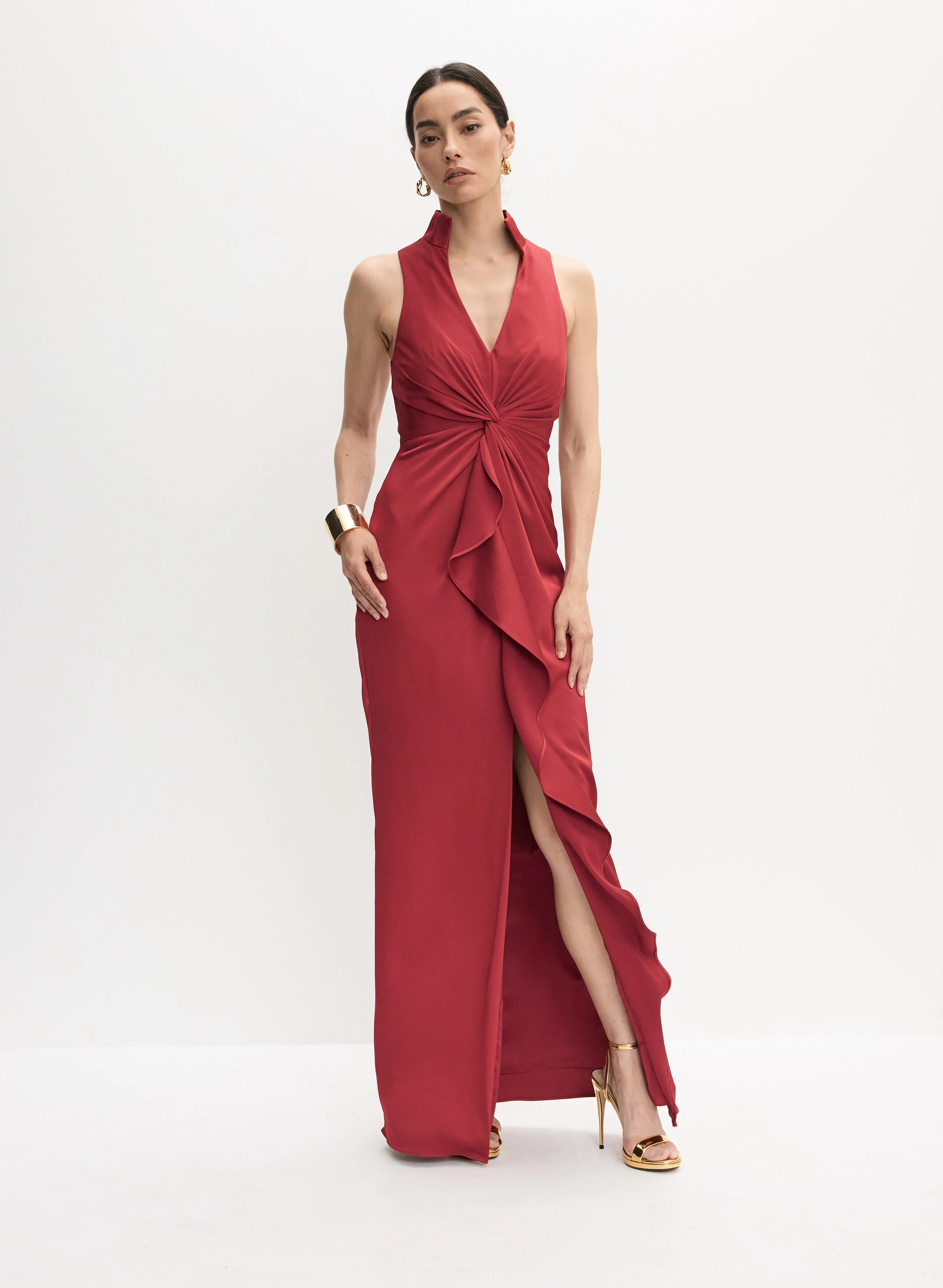 Knotted Waist Satin Dress sold by Melanie Lyne
