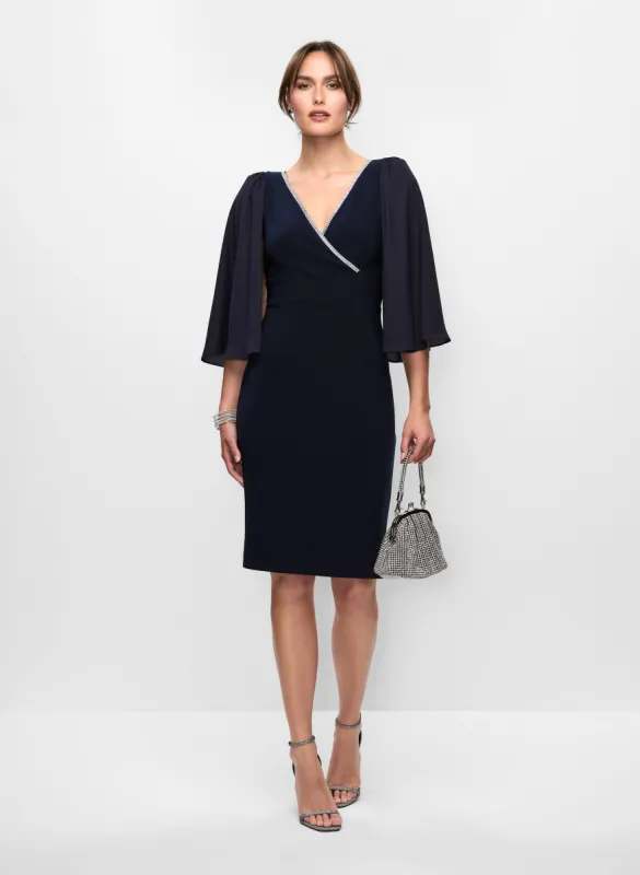 Joseph Ribkoff - Cape Sleeve Dress made by Melanie Lyne