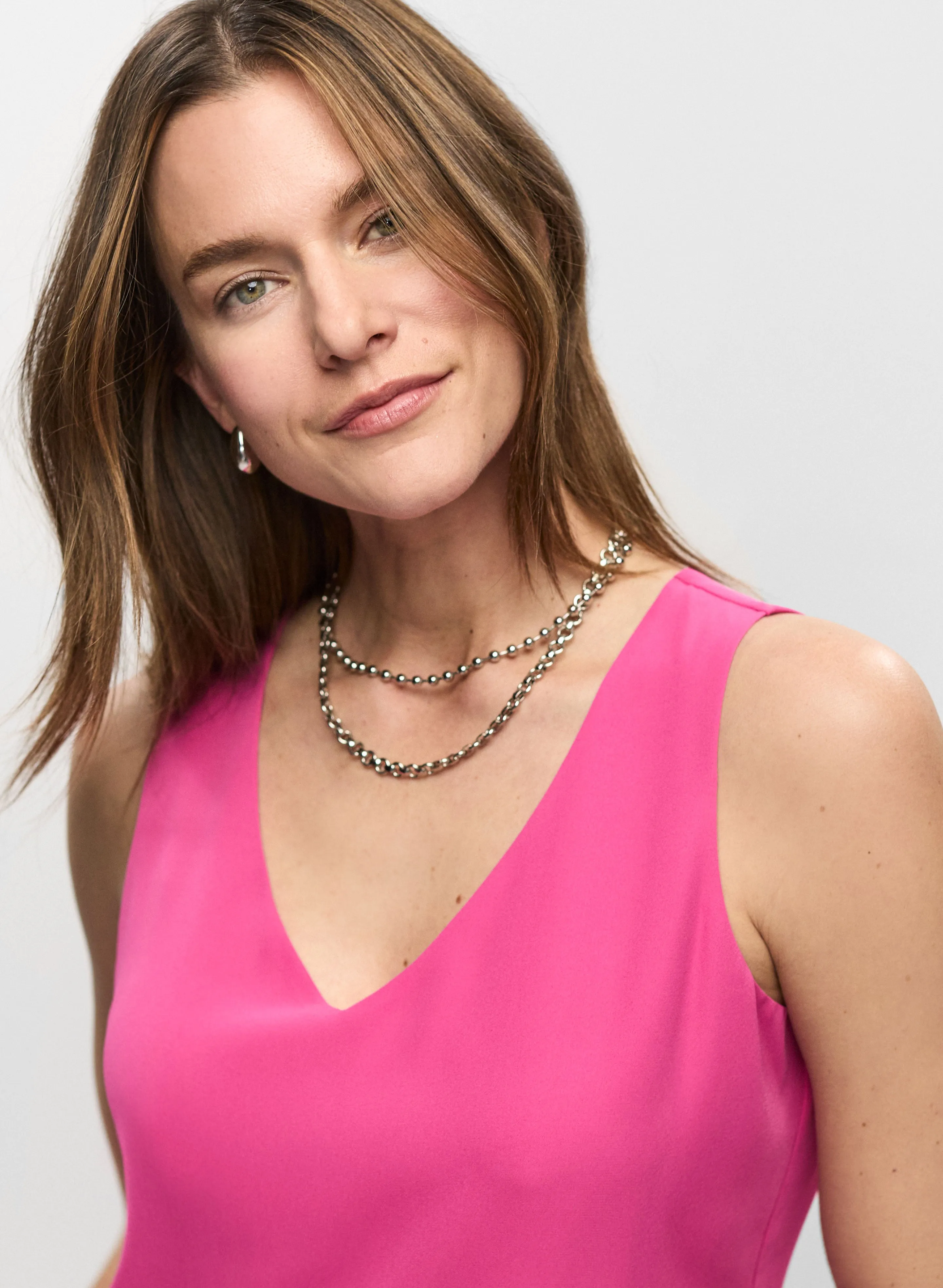 Essential Sleeveless V-Neck Blouse sold by Melanie Lyne product image thumbnail 2