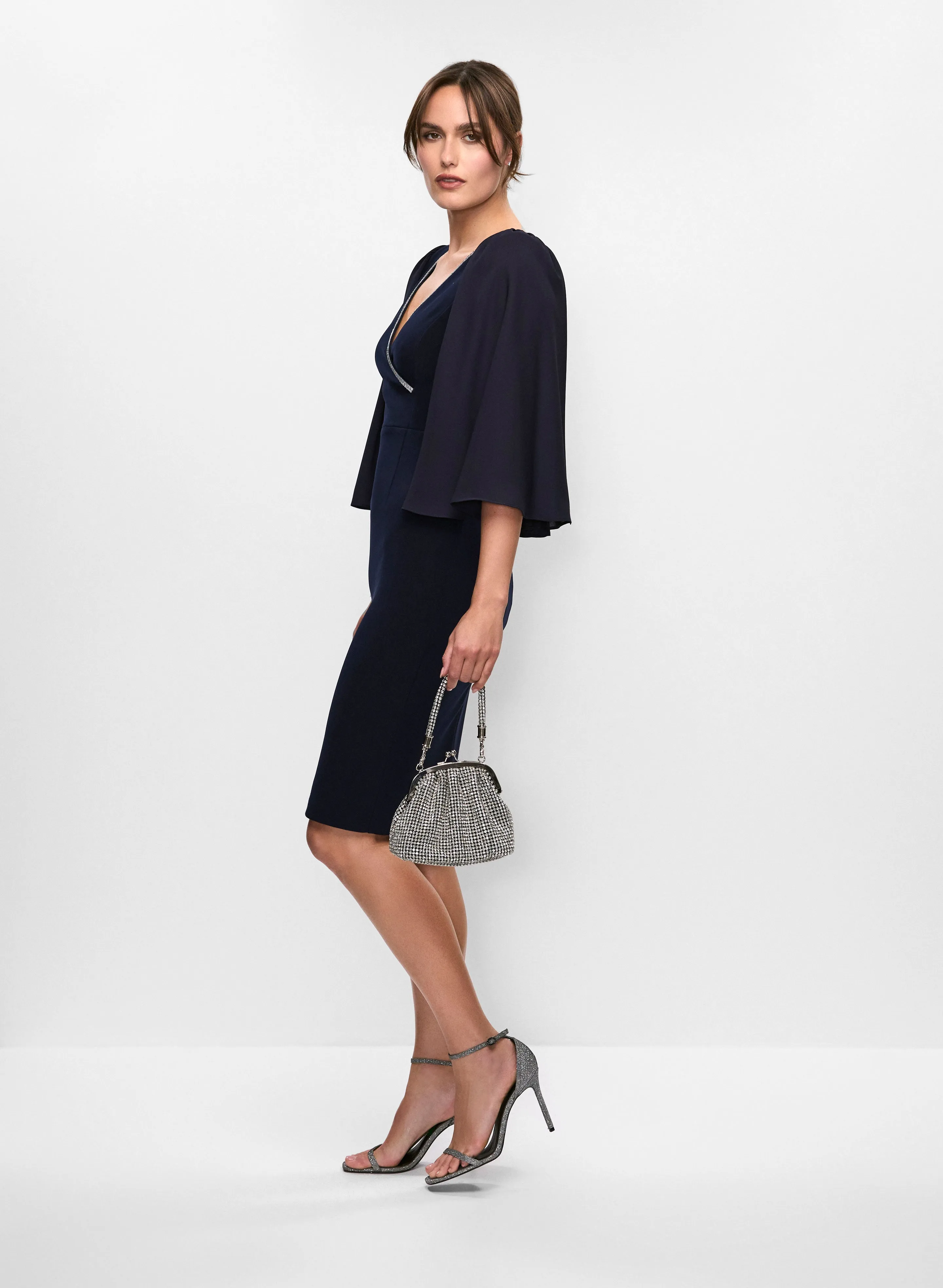 Joseph Ribkoff - Cape Sleeve Dress sold by Melanie Lyne product image thumbnail 3