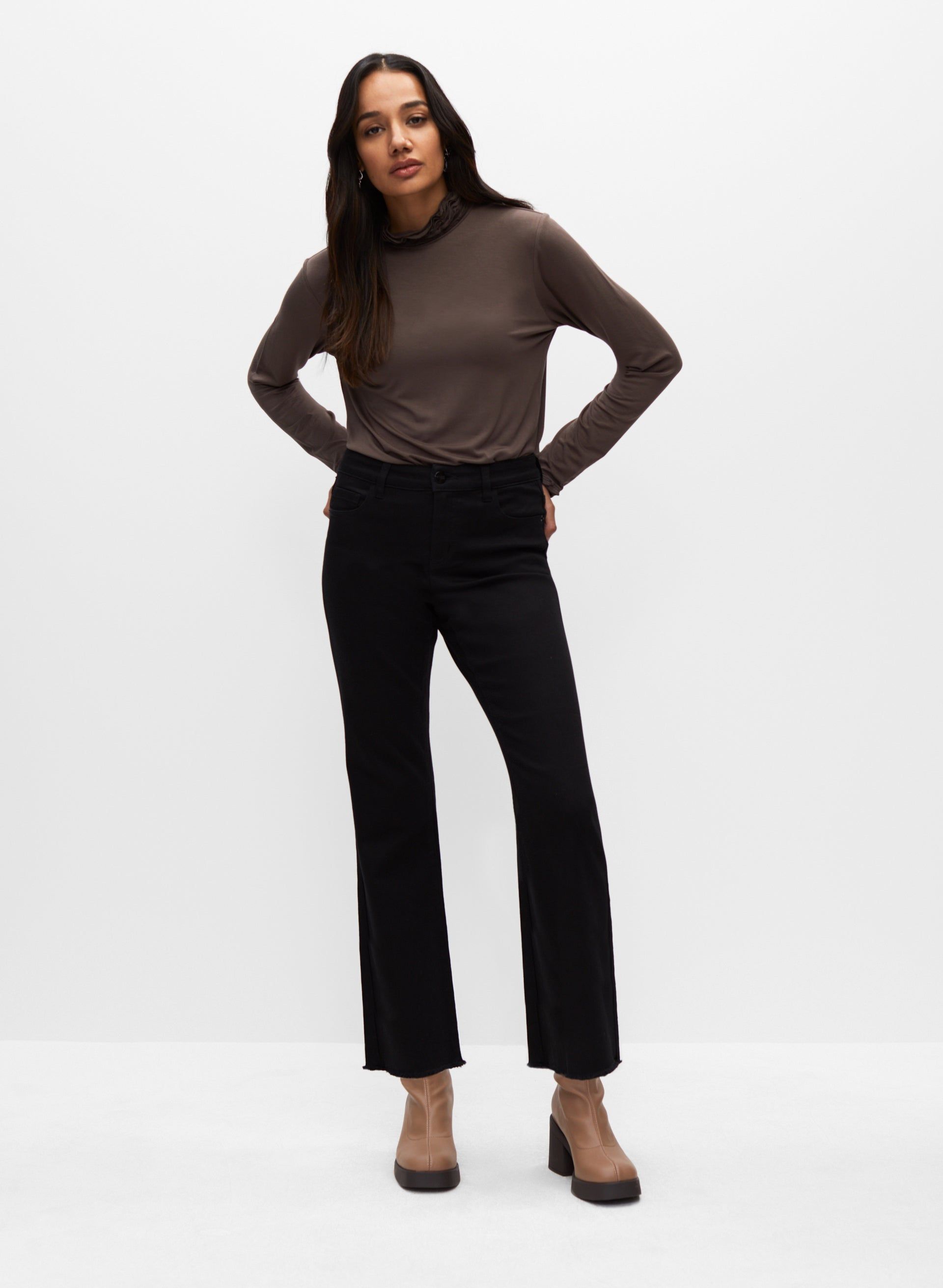 Cropped Flare Leg Jeans sold by Melanie Lyne