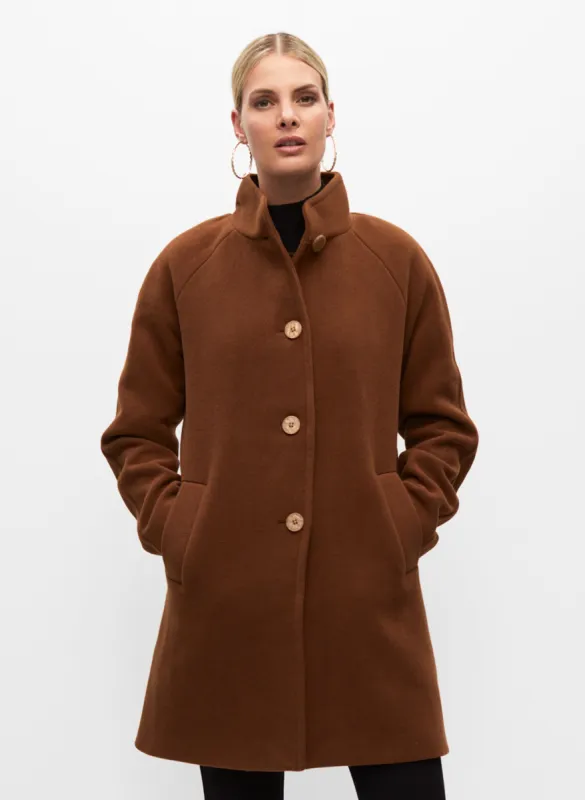 Button Front Wool Blend Coat sold by Melanie Lyne