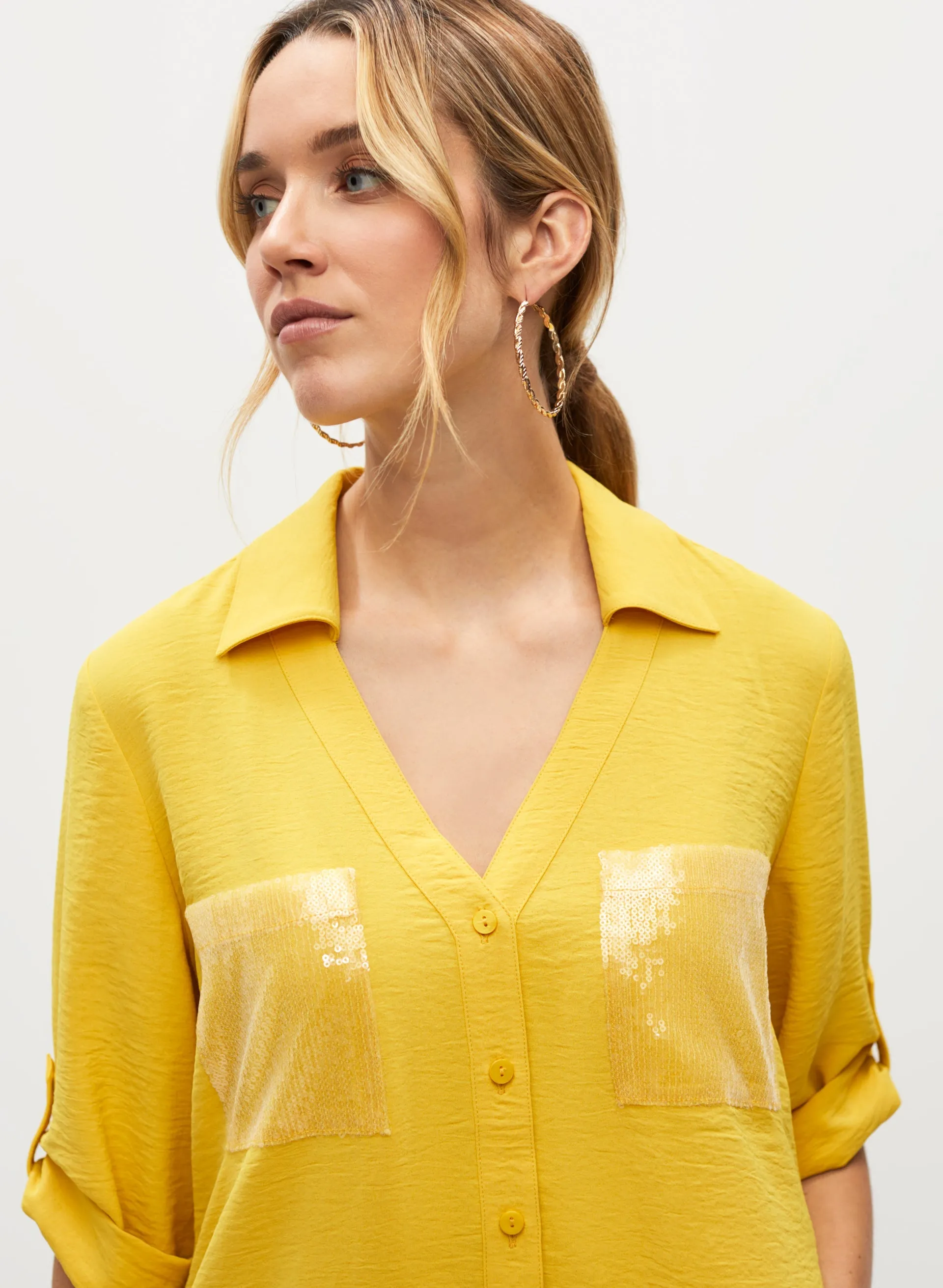 Sequin Pocket Shirt sold by Melanie Lyne product image thumbnail 2