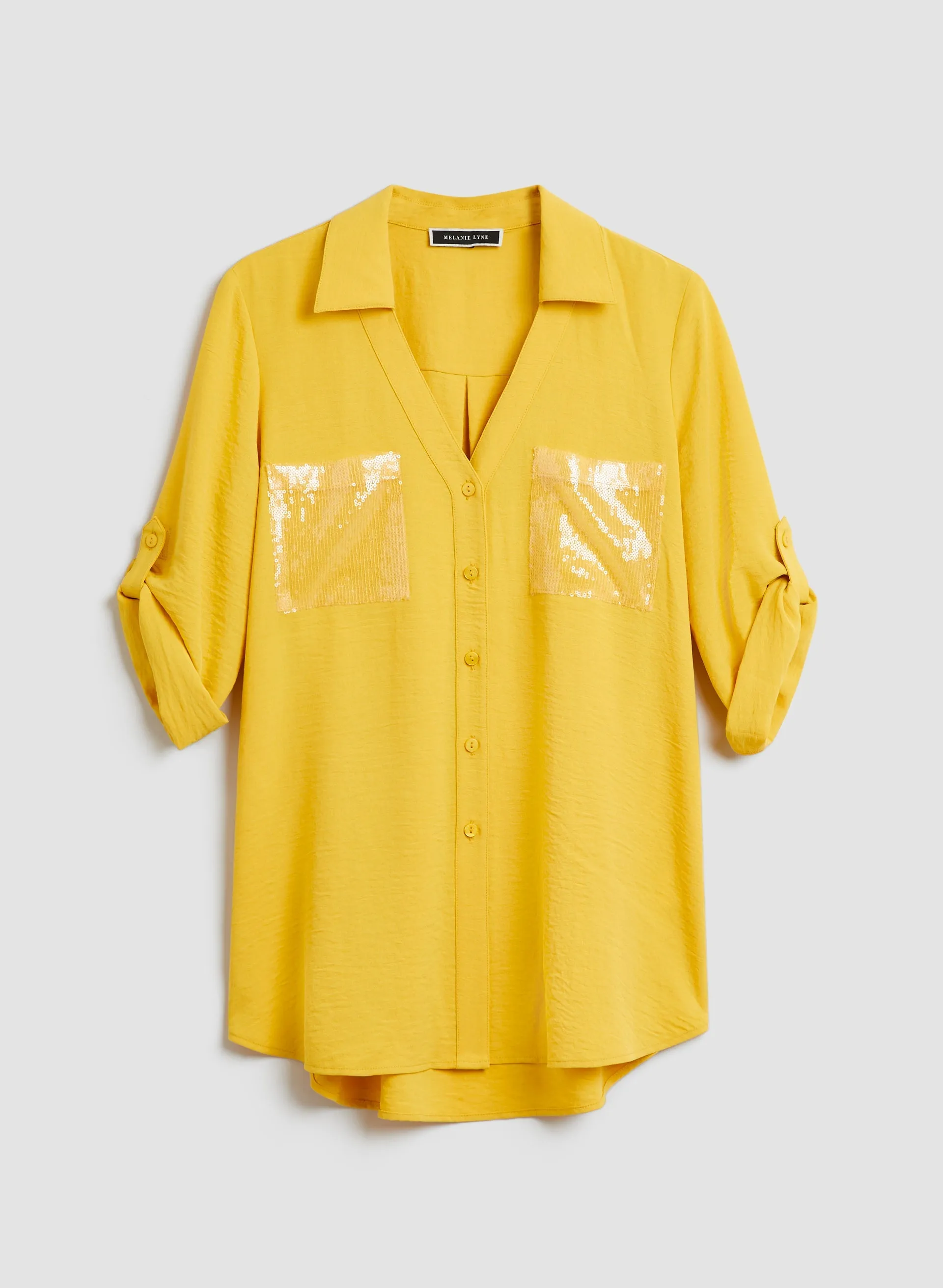 Sequin Pocket Shirt sold by Melanie Lyne product image thumbnail 5