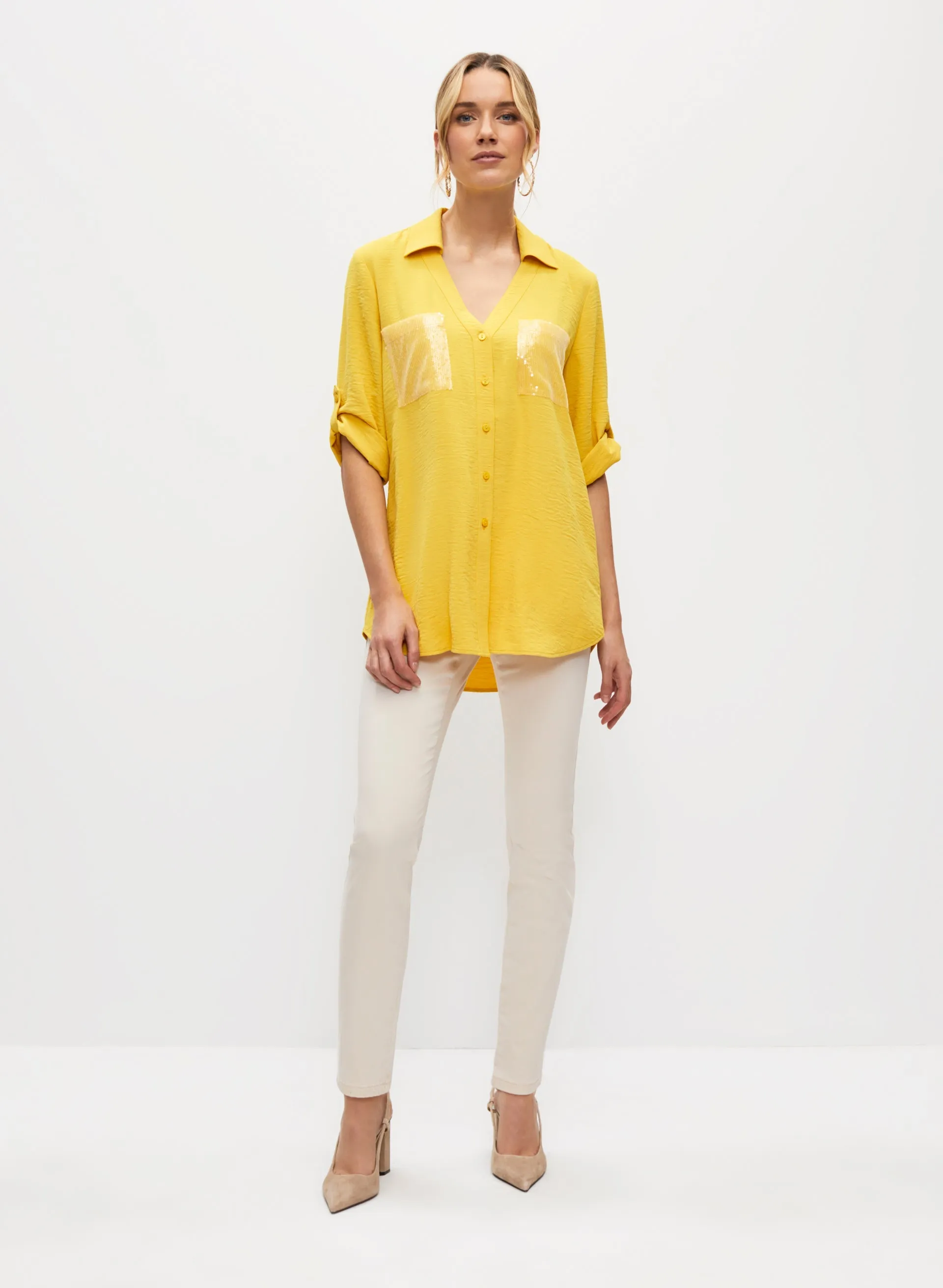 Sequin Pocket Shirt sold by Melanie Lyne product image thumbnail 4