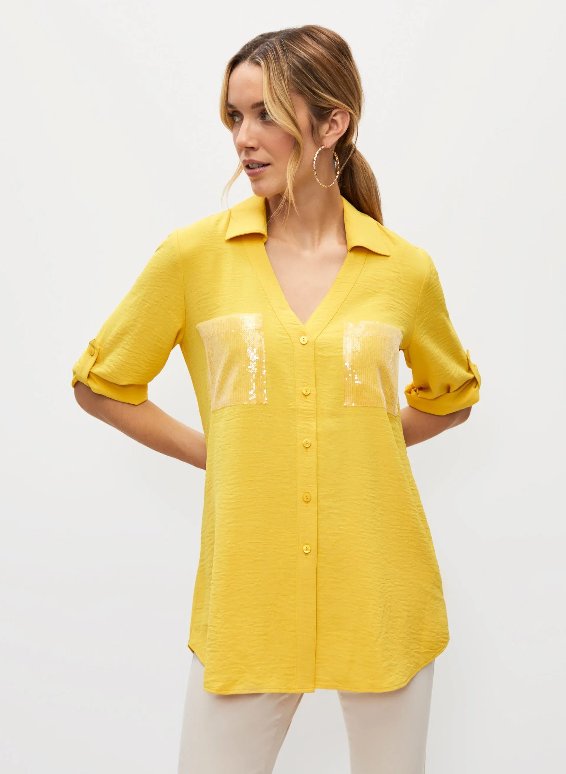 Sequin Pocket Shirt sold by Melanie Lyne