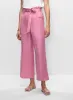 Linen-Blend Cropped Pants sold by Melanie Lyne