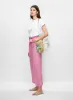 Linen-Blend Cropped Pants sold by Melanie Lyne