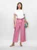Linen-Blend Cropped Pants sold by Melanie Lyne