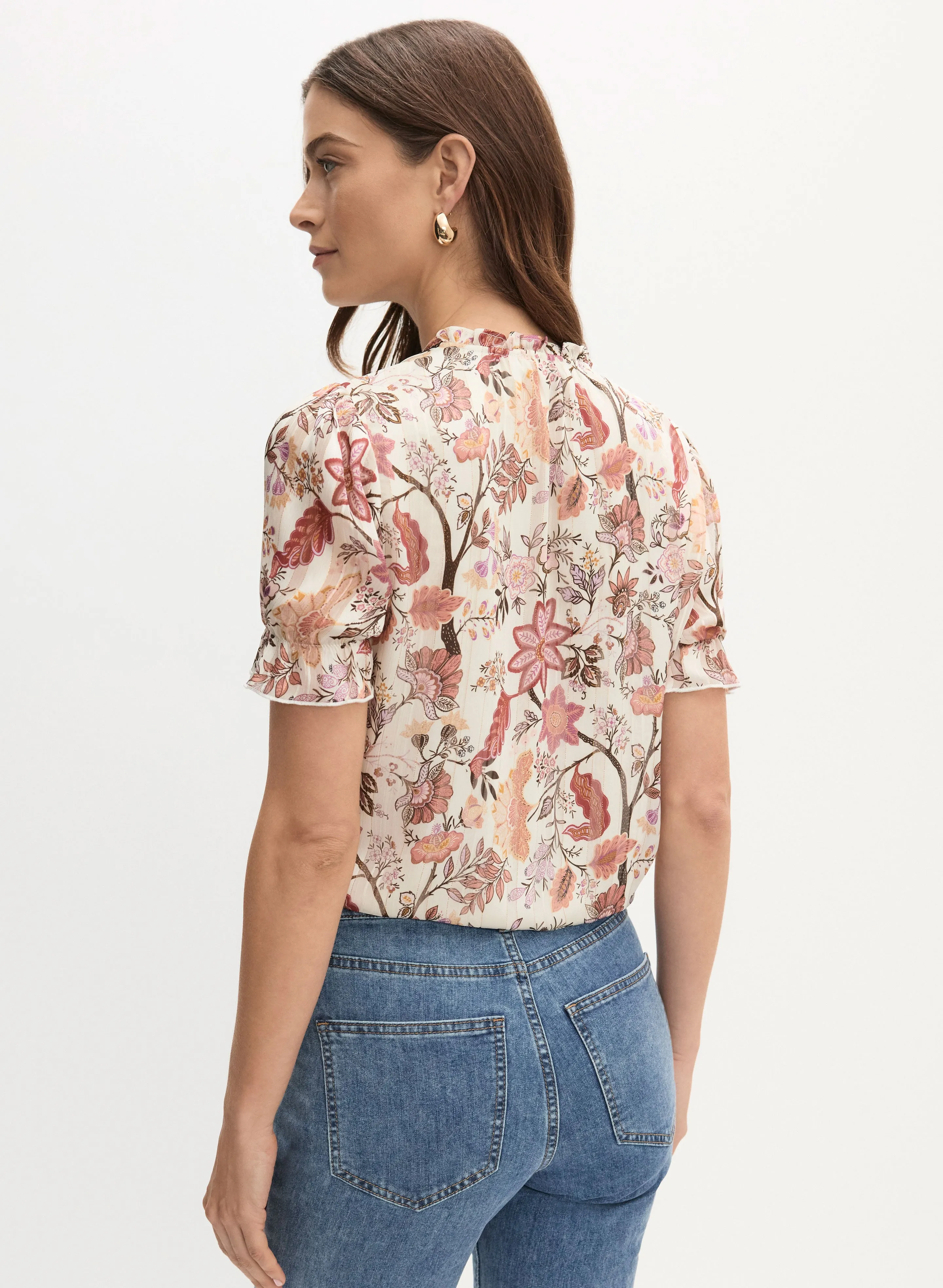 Tie Detail Floral Print Blouse sold by Melanie Lyne product image thumbnail 4