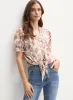 Tie Detail Floral Print Blouse sold by Melanie Lyne