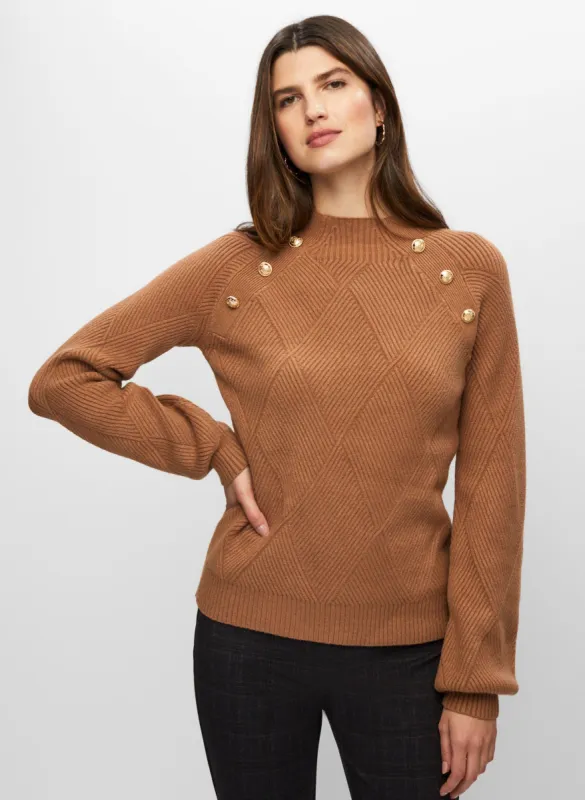 Diamond Rib Knit Pullover Sweater sold by Melanie Lyne