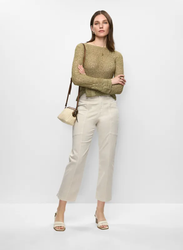 Open Knit Sweater & Slim Leg Pants sold by Melanie Lyne