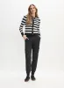 Striped Button-Up Sweater & Pull-On Cargo Jogger Pants sold by Melanie Lyne