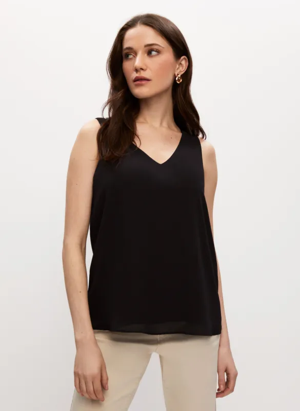 Sleeveless V-Neck Blouse sold by Melanie Lyne