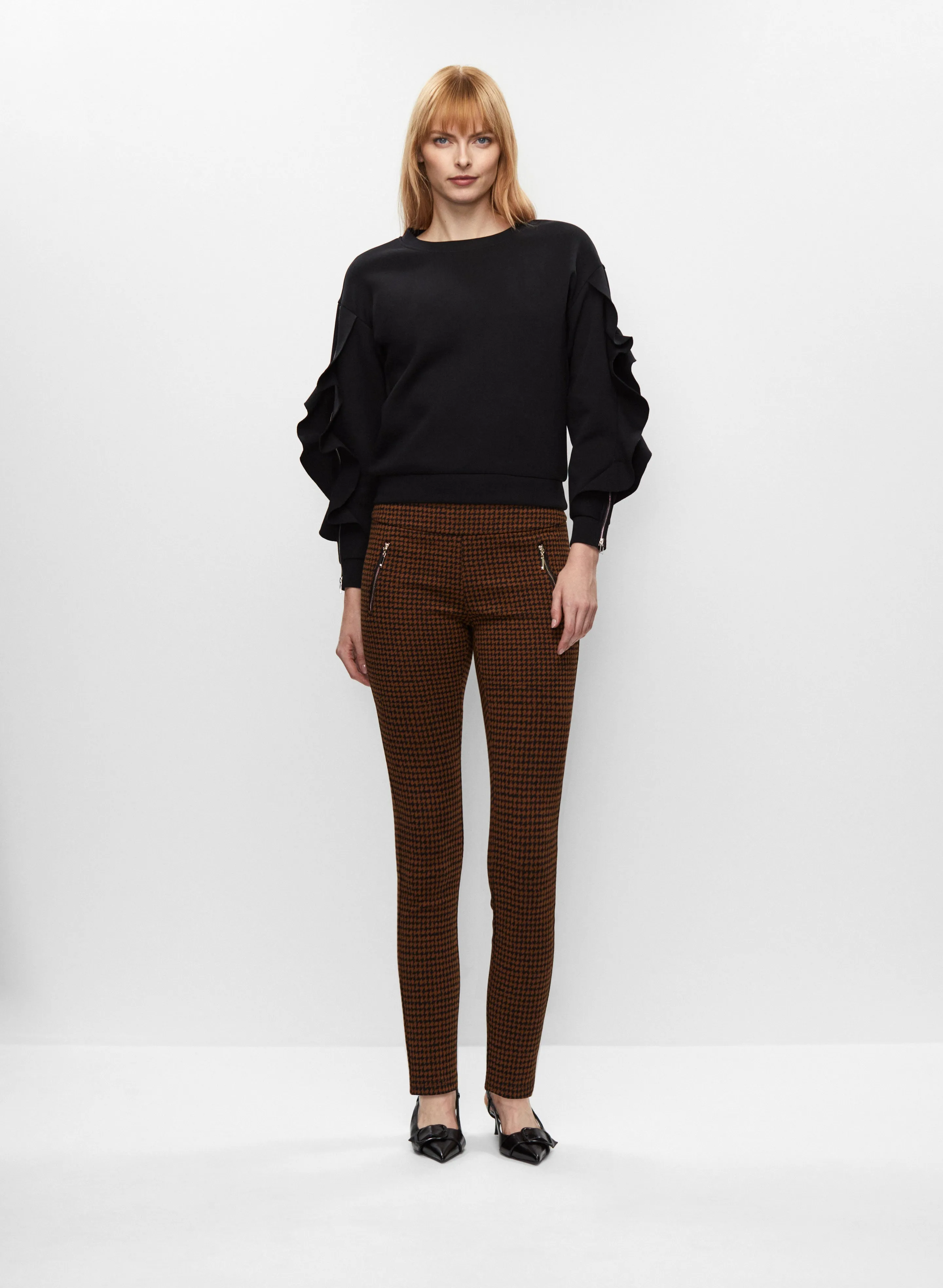 Ruffle Sleeve Blouse & Herringbone Leggings sold by Melanie Lyne