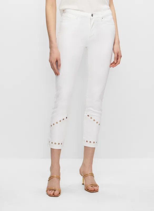 7/8 Eyelet Detail Jeans sold by Melanie Lyne