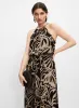 Tonal Floral Print Asymmetric Dress sold by Melanie Lyne