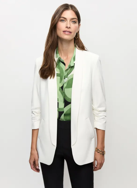 Ruched Sleeve Blazer sold by Melanie Lyne