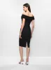 Betsy & Adam - Mesh Insert Off-the-Shoulder Dress sold by Melanie Lyne