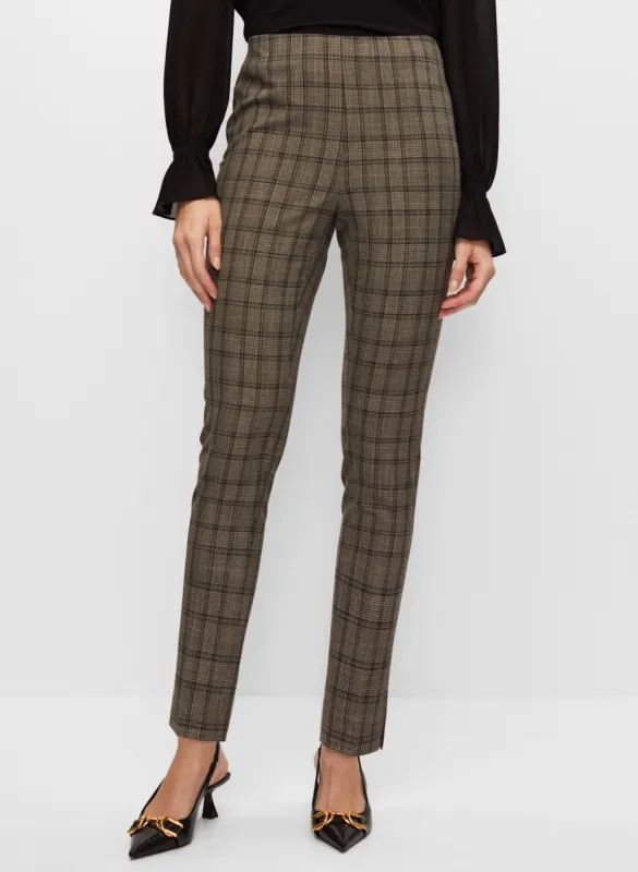 Amber Slim Leg Plaid Pants sold by Melanie Lyne