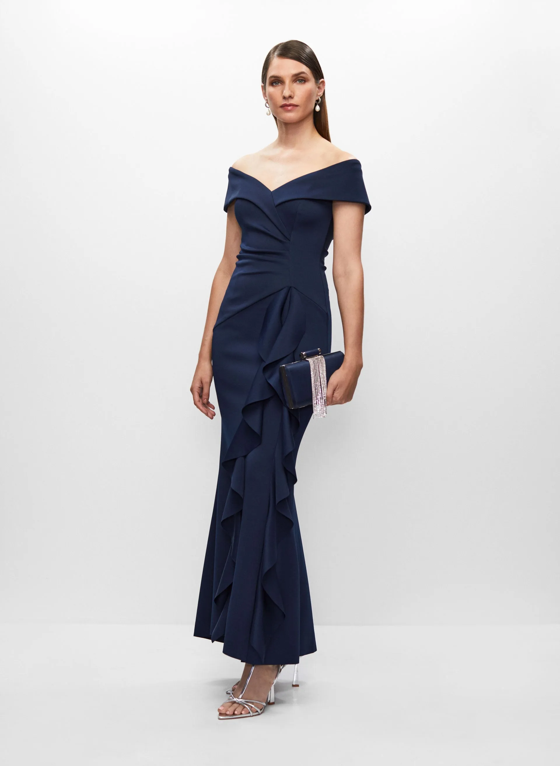 Sweetheart Neck Ruffle Dress sold by Melanie Lyne product image thumbnail 2