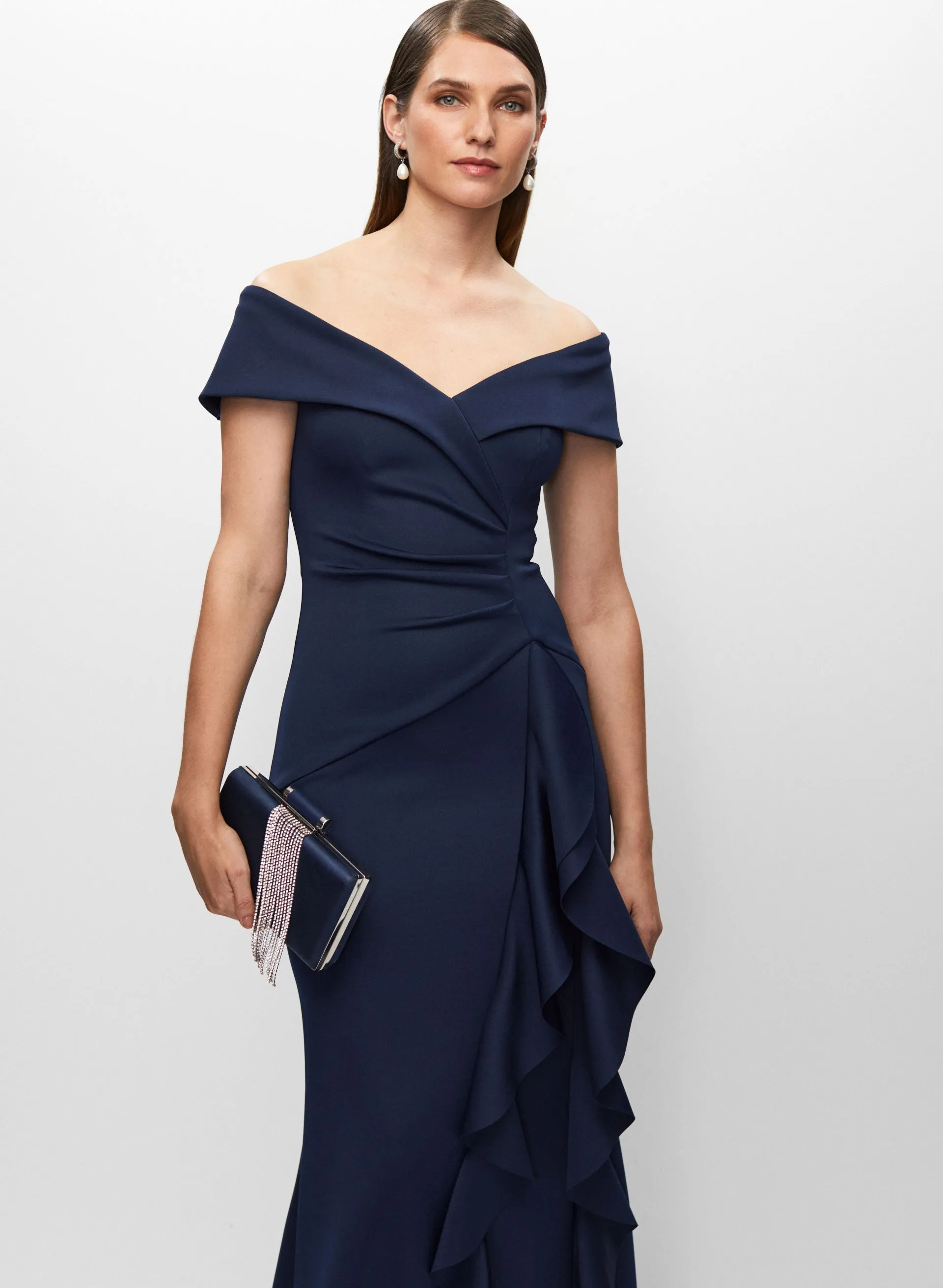 Sweetheart Neck Ruffle Dress sold by Melanie Lyne product image thumbnail 4