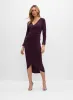 Adrianna Papell - Faux Wrap Midi Dress sold by Melanie Lyne