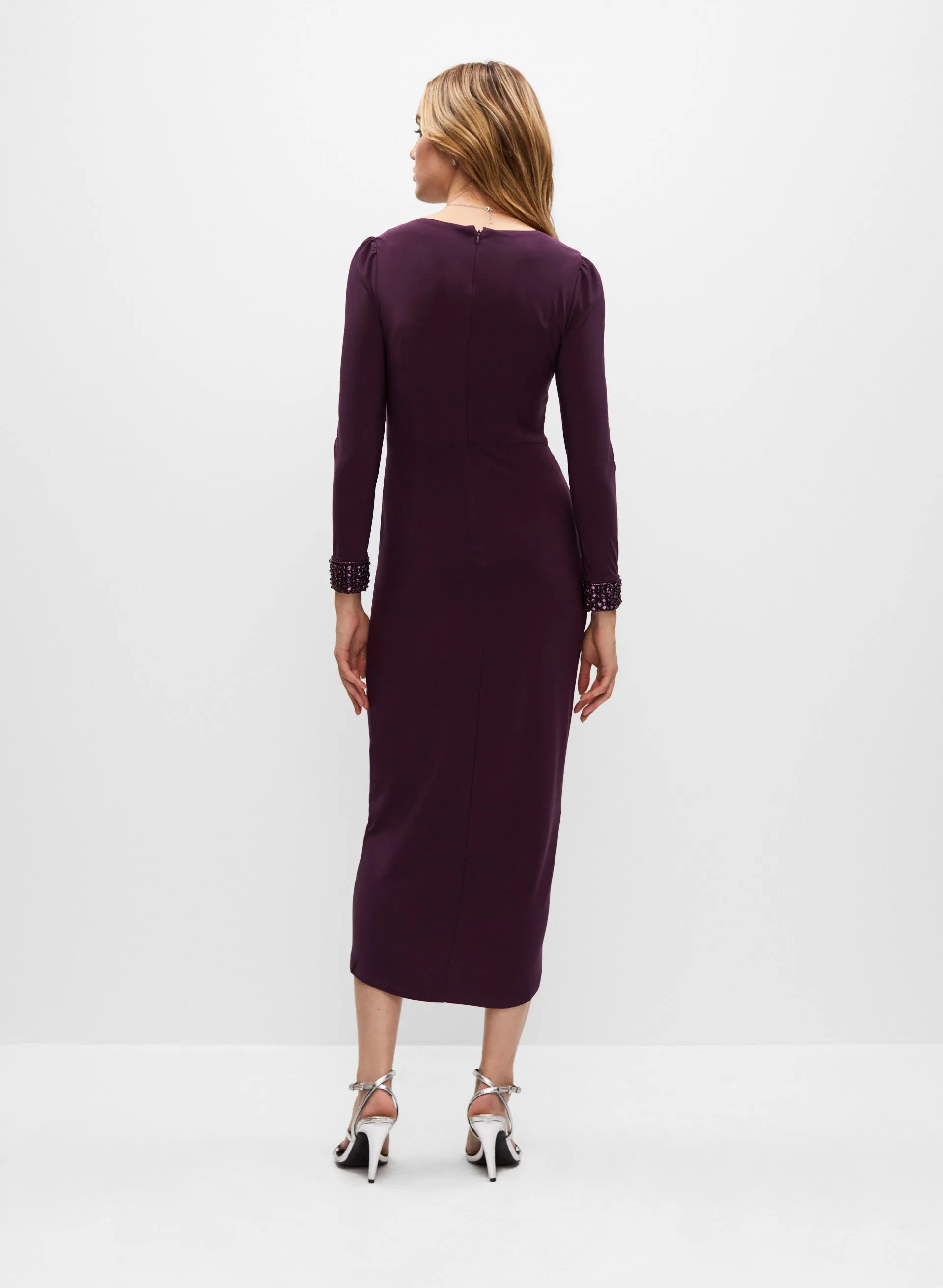Adrianna Papell - Faux Wrap Midi Dress sold by Melanie Lyne product image thumbnail 2