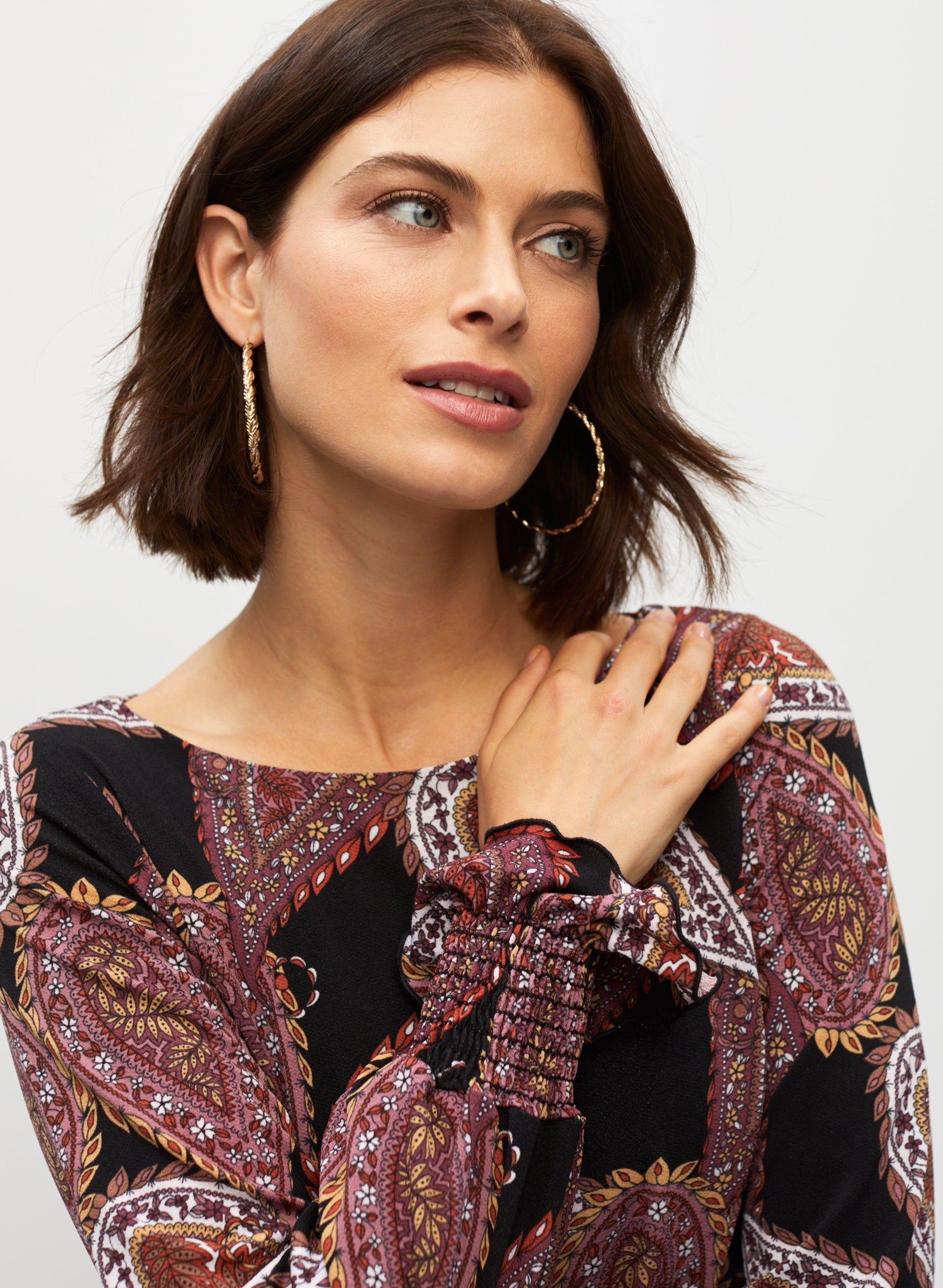 Paisley Print Blouse sold by Melanie Lyne product image thumbnail 2