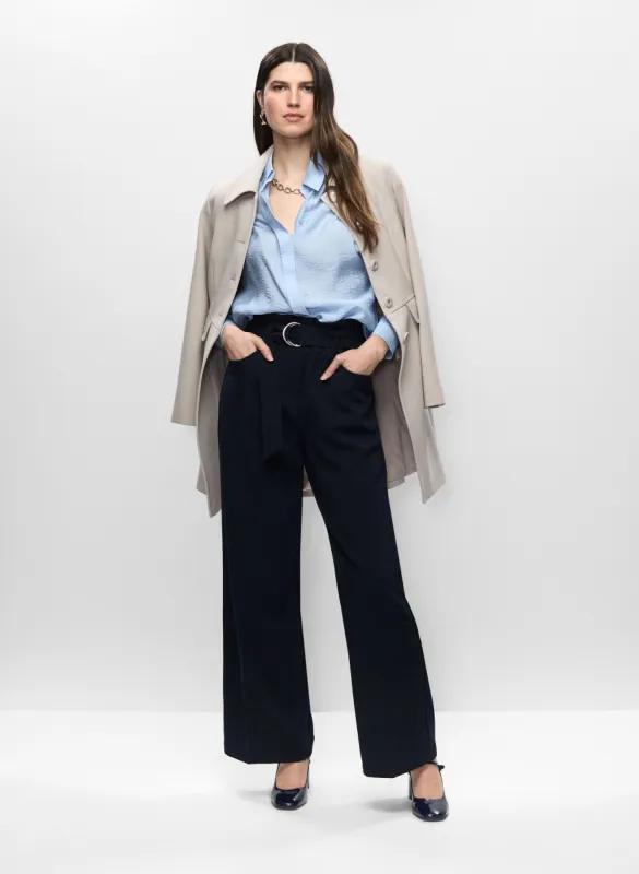 Button Front Tricotine Coat & Wide Leg Pants sold by Melanie Lyne