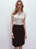 Polka Dot Print Ruffle Blouse sold by Melanie Lyne