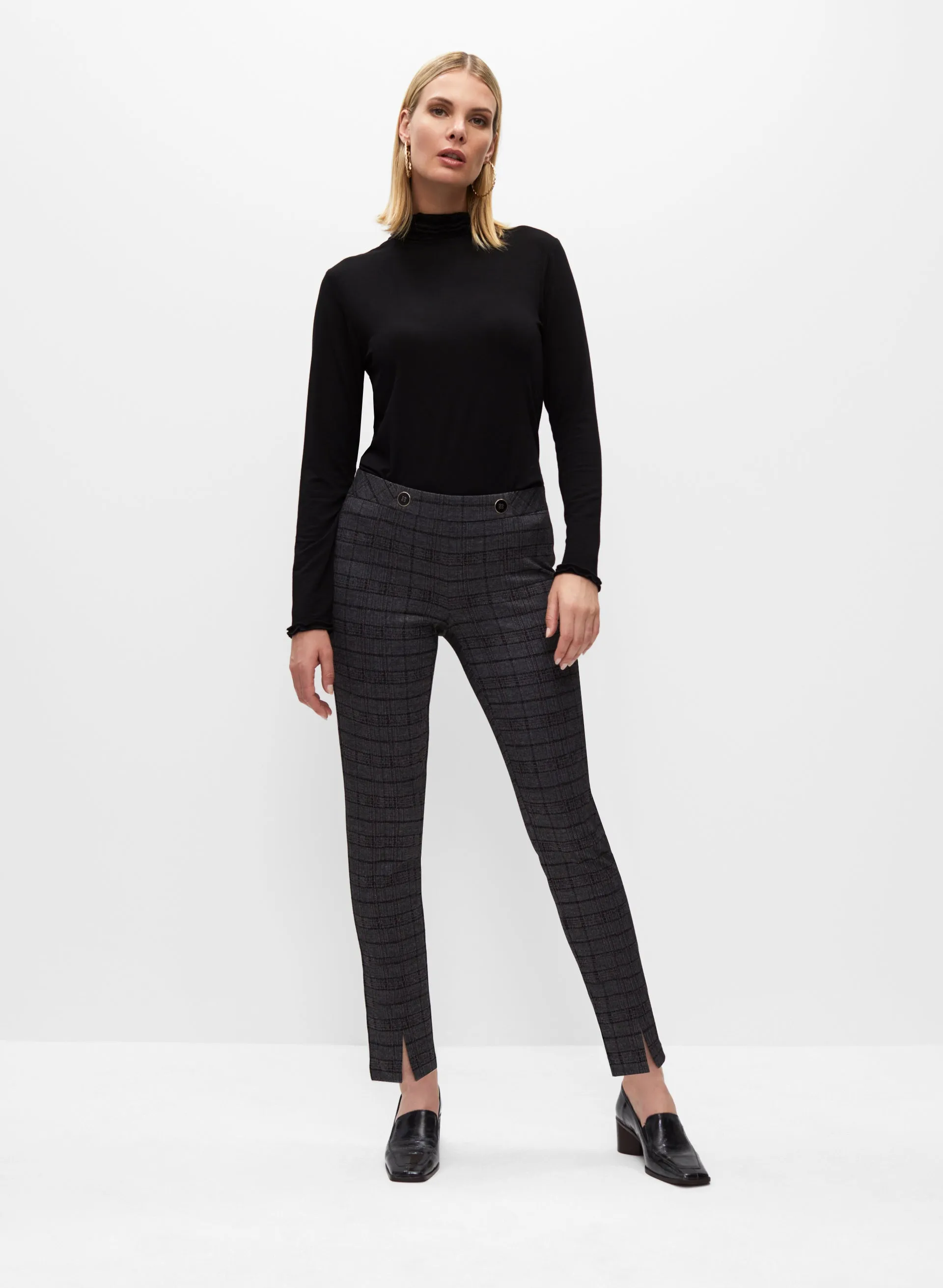 Plaid Print Pull-On Pants sold by Melanie Lyne