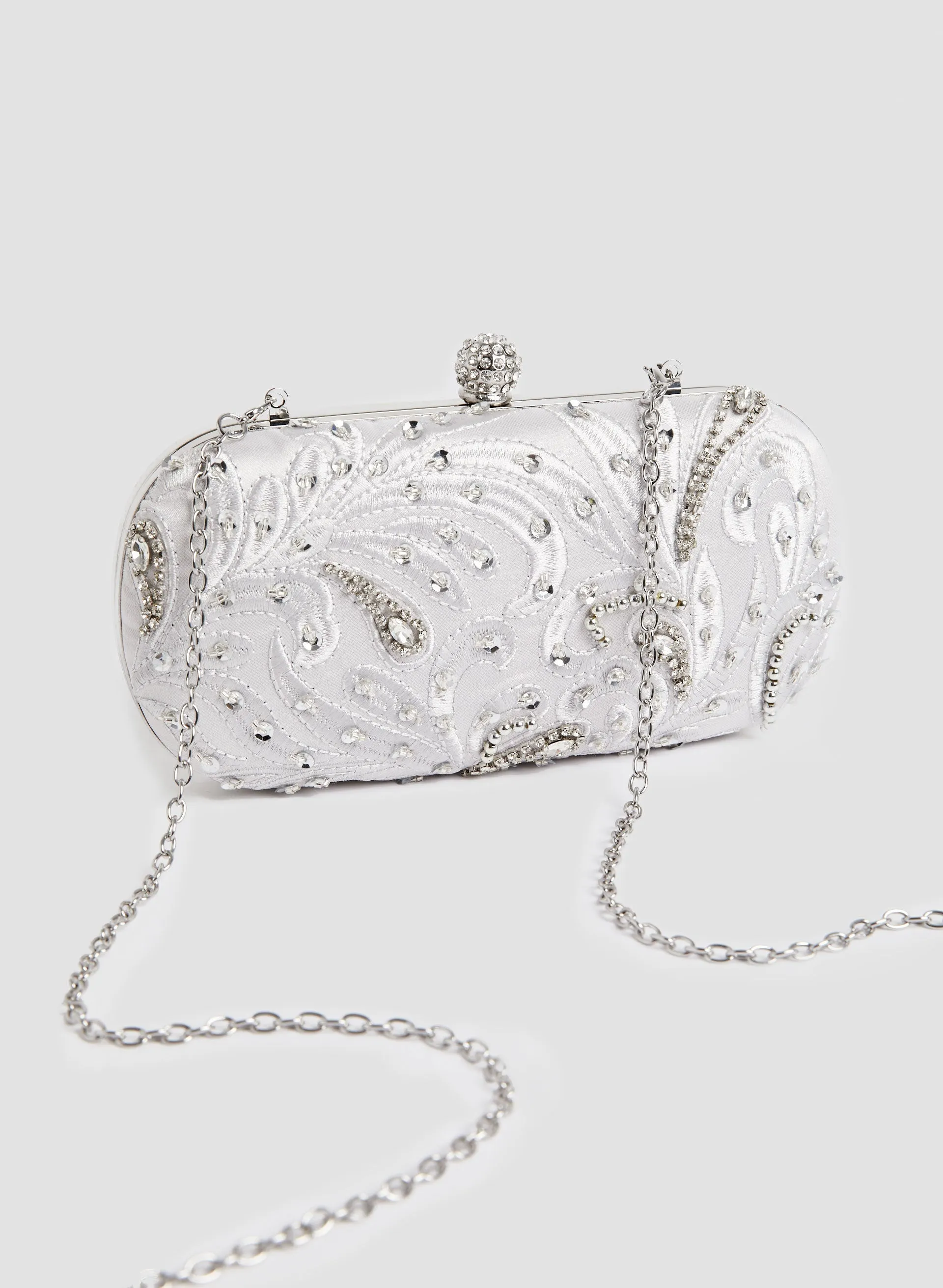 Crystal Insert Clutch sold by Melanie Lyne product image thumbnail 4