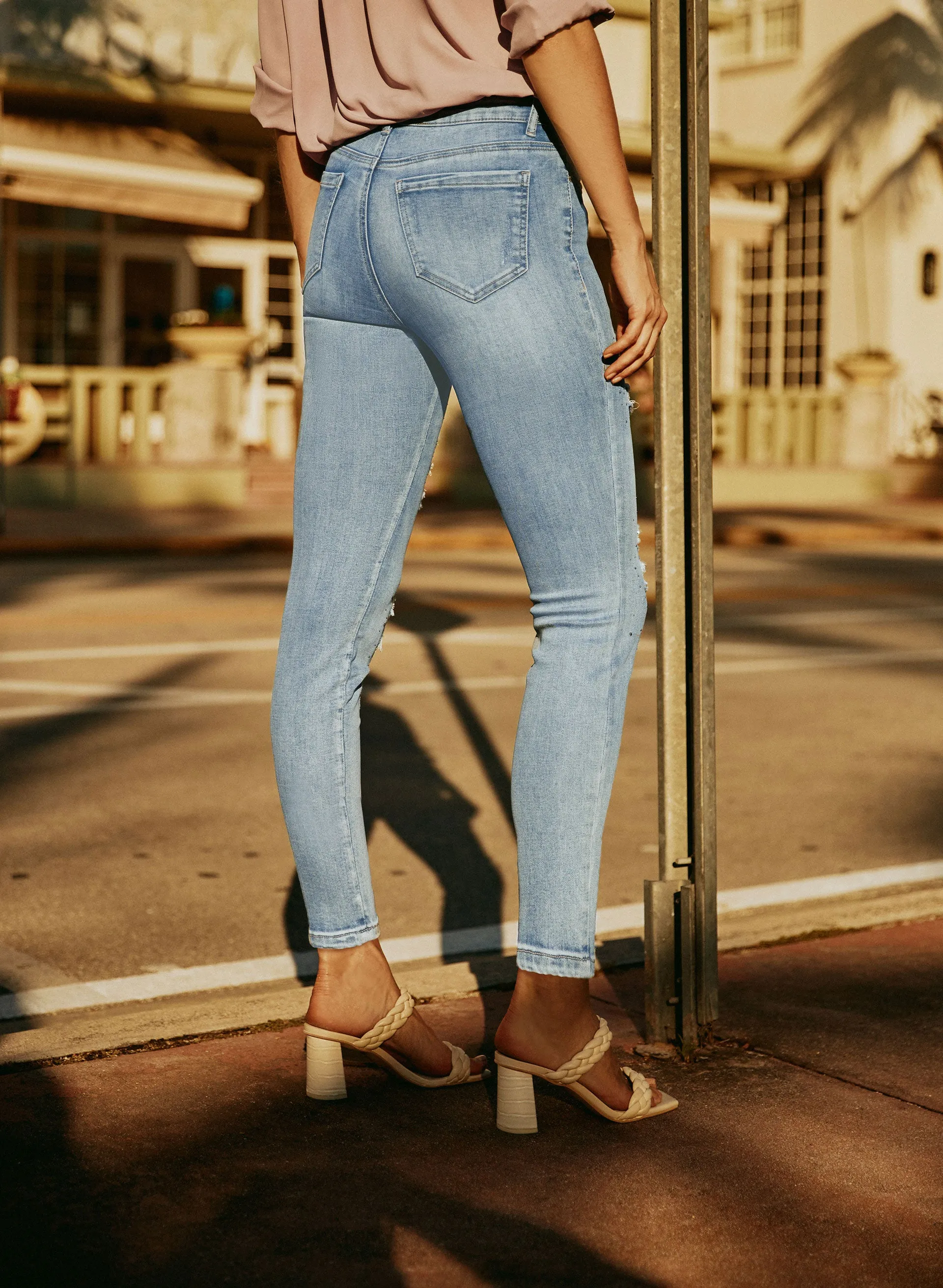 Slim Leg Embellished Jeans sold by Melanie Lyne product image thumbnail 2