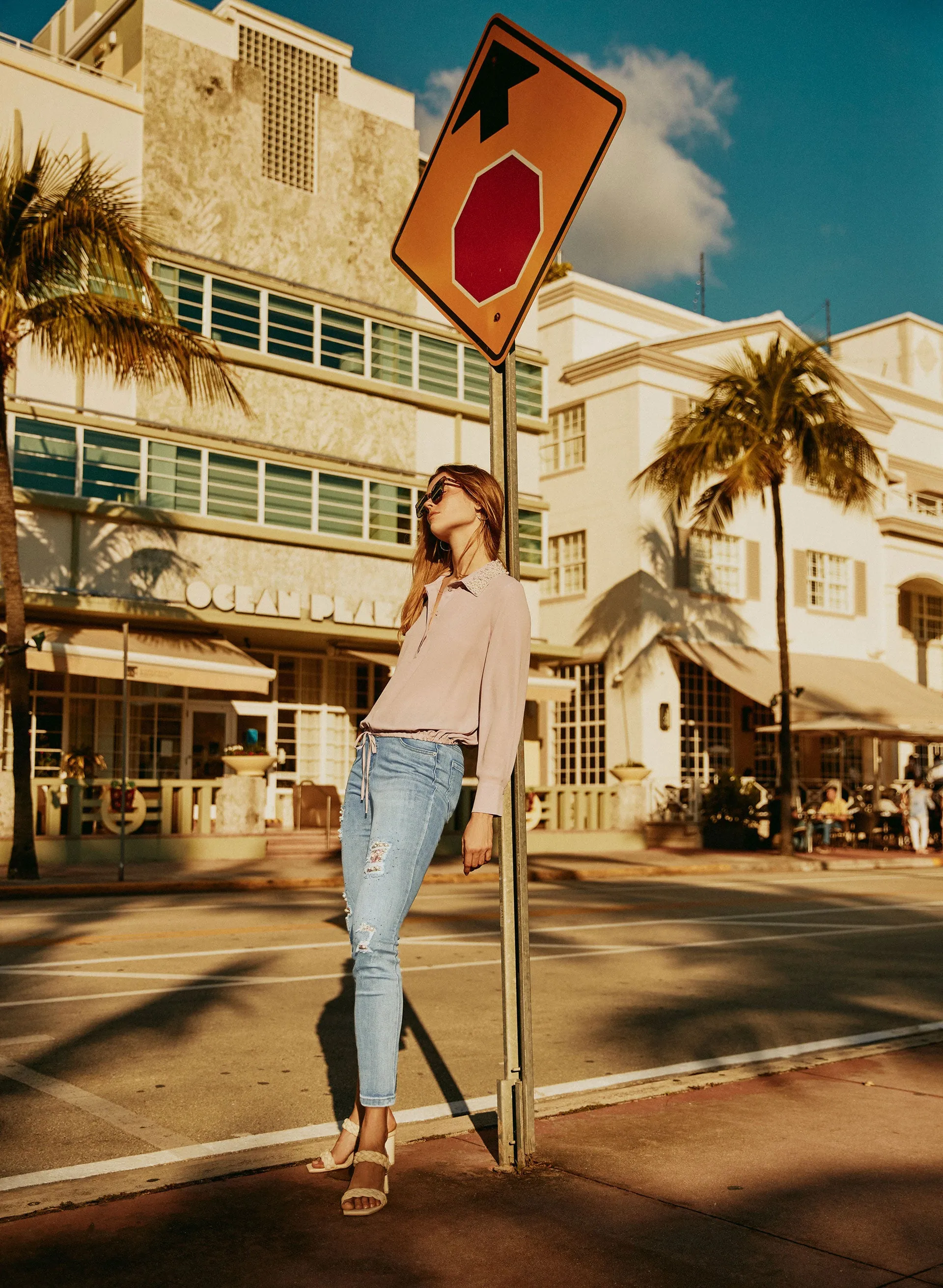 Slim Leg Embellished Jeans sold by Melanie Lyne product image thumbnail 3