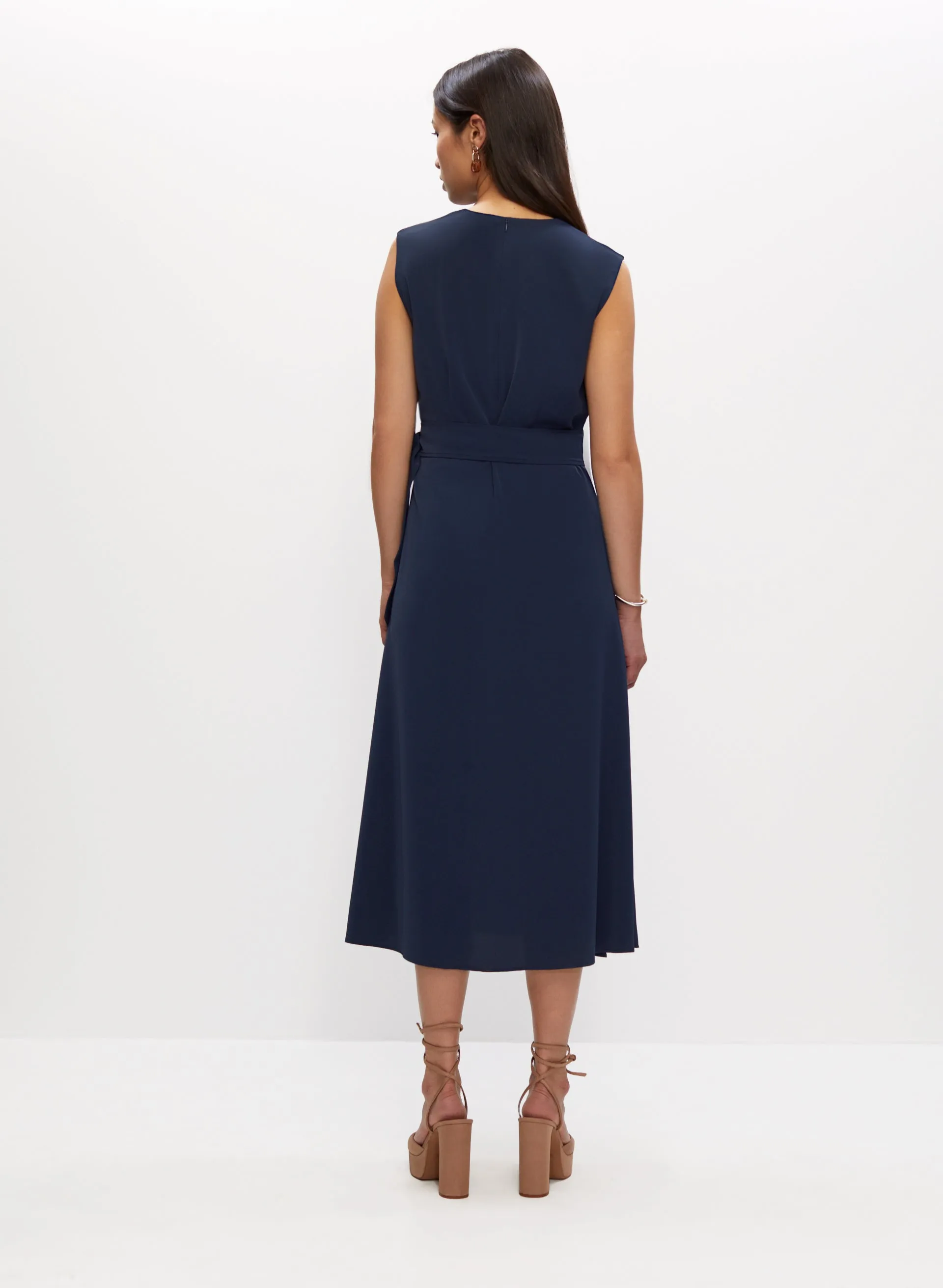 Belted Buckle Detail Midi Dress sold by Melanie Lyne product image thumbnail 3