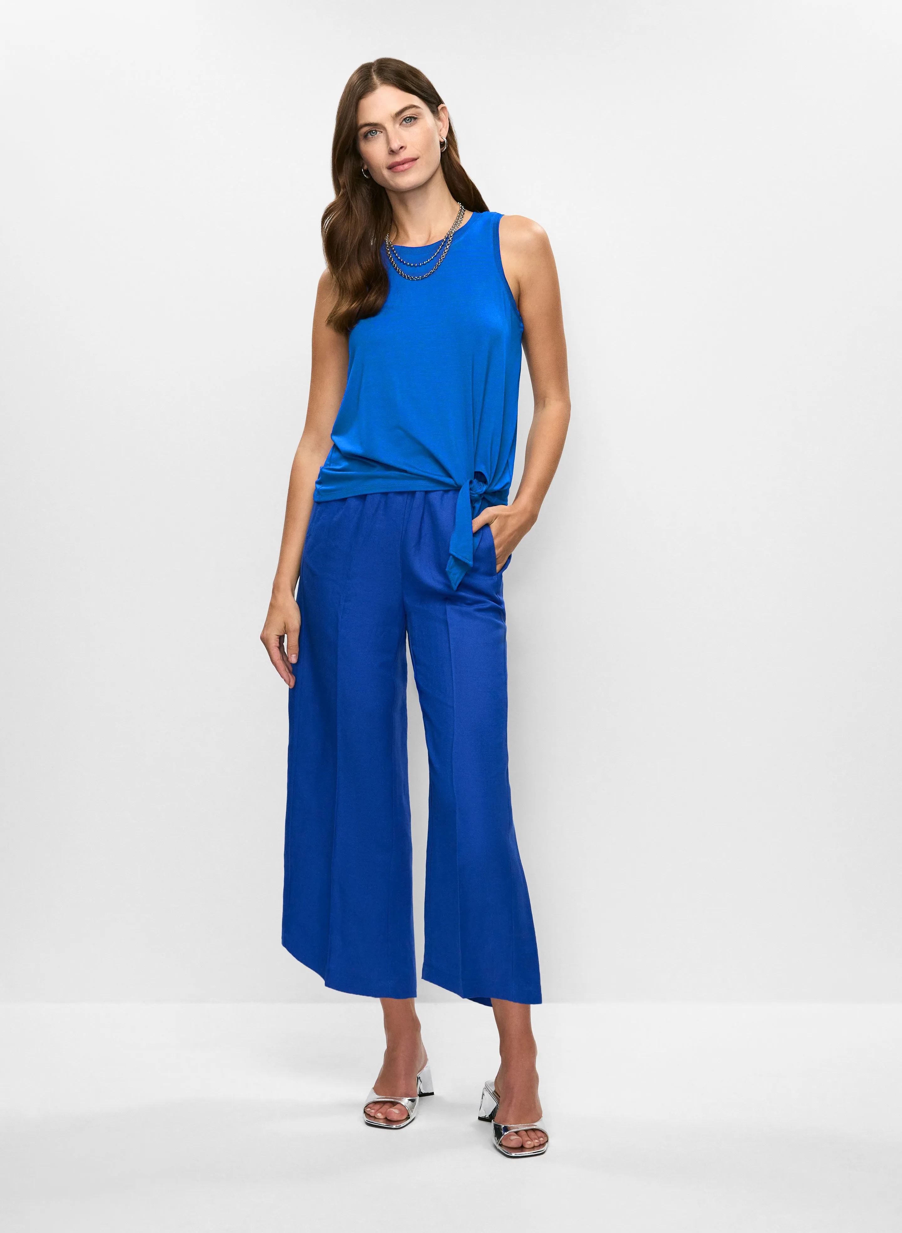 Essential Tie Hem Tank Top sold by Melanie Lyne product image thumbnail 3