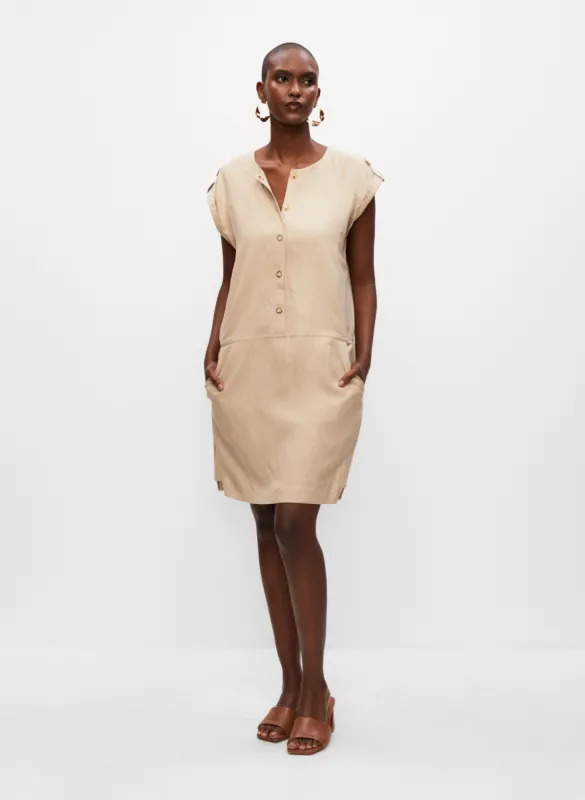 Button Front Linen Dress sold by Melanie Lyne