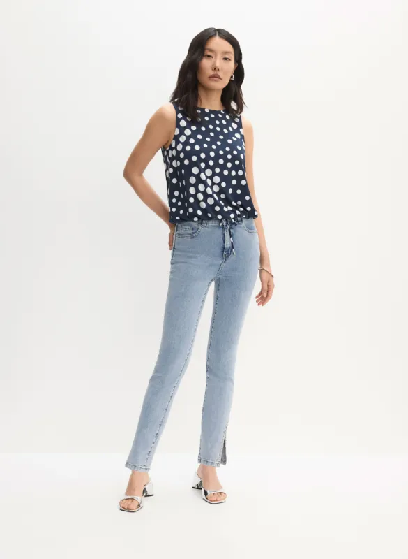 Polka Dot Top & Rhinestone Detail Jeans sold by Melanie Lyne