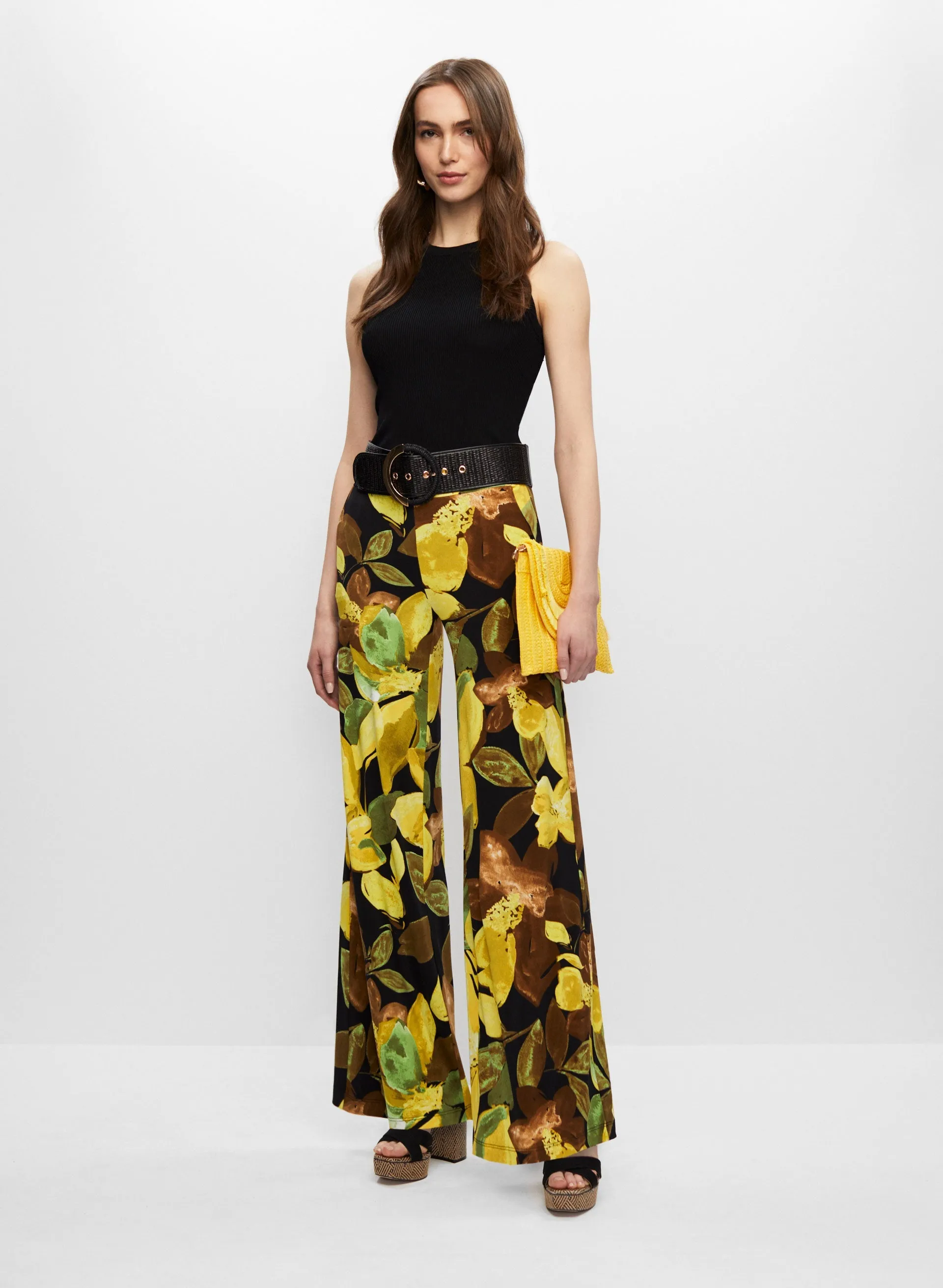 Printed Pull-On Wide Leg Pants sold by Melanie Lyne product image thumbnail 3