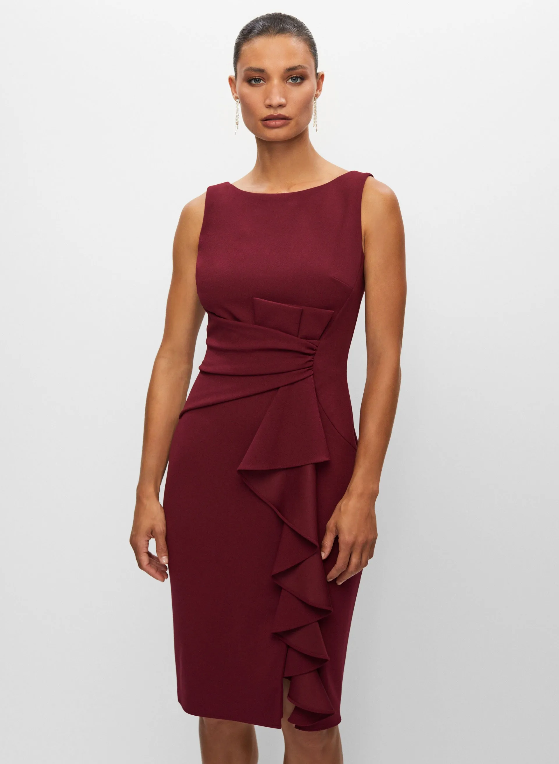 Sleeveless Ruffle Detail Dress sold by Melanie Lyne product image thumbnail 5