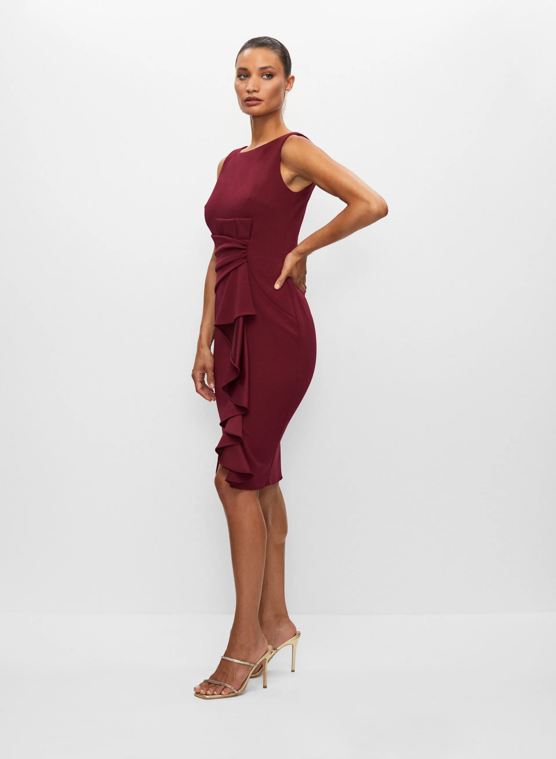 Sleeveless Ruffle Detail Dress sold by Melanie Lyne product image thumbnail 3